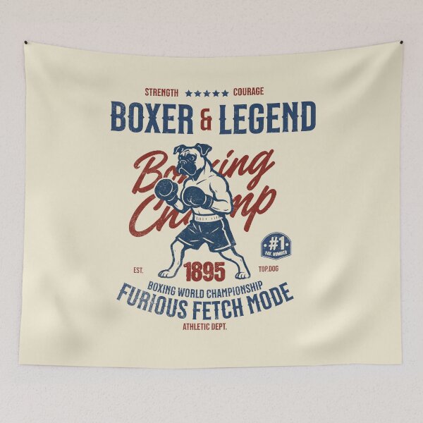 Item preview, Boxer & Legend – Vintage Boxing Dog Champ Design designed and sold by Bossy Dogs Co..