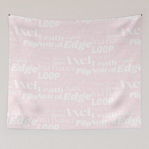 Item preview, Figure Skating Words- Subway Style Print- Ballet Pink designed and sold by Purposely Designed.