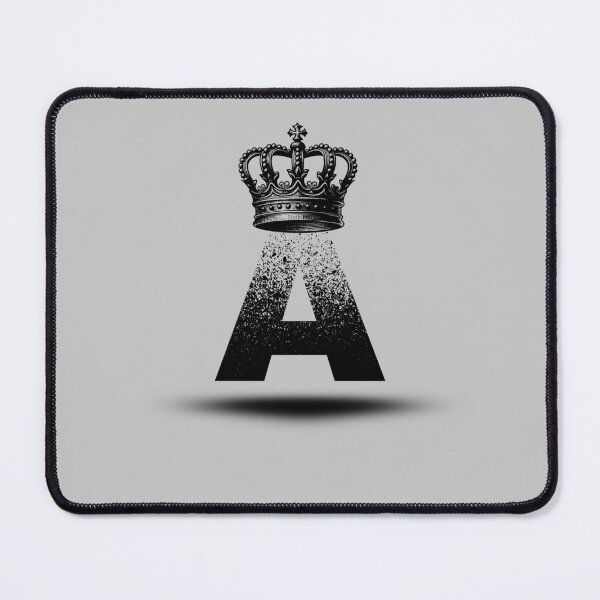 Item preview, Royal Letter A - Crowned Initial with Shadow Design designed and sold by MW SHOP.