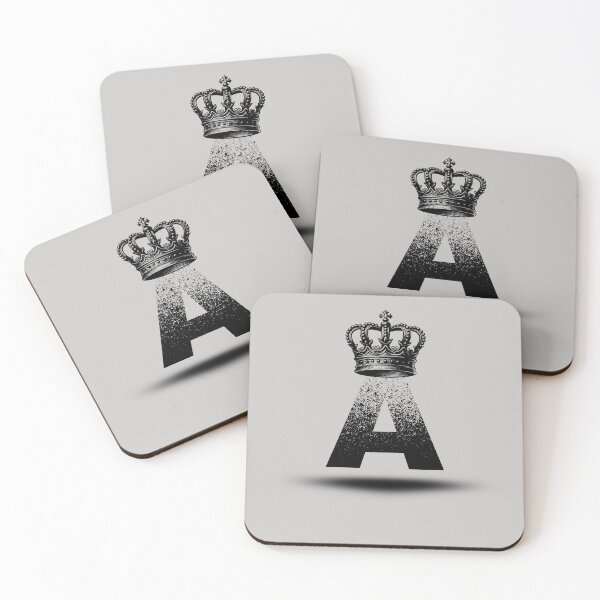 Item preview, Royal Letter A - Crowned Initial with Shadow Design designed and sold by MW SHOP.