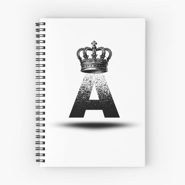 Item preview, Royal Letter A - Crowned Initial with Shadow Design designed and sold by MW SHOP.