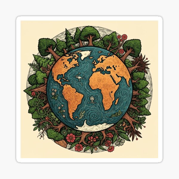 Item preview, Woodcut - World designed and sold by Kenneth Mennell.