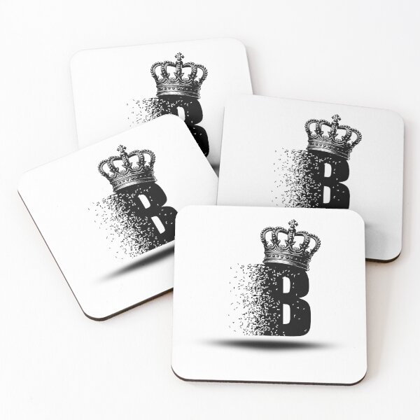 Item preview, Royal Letter B - Crowned Initial with Shadow Design designed and sold by MW SHOP.