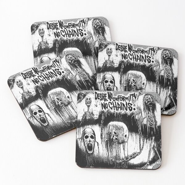 Item preview, No Desire No Conformity No Chains Horror Art designed and sold by Uglyandcute.