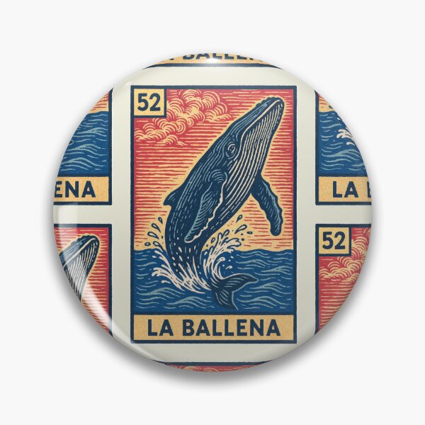 Item preview, Mexican Lottery Card 52 La Ballena The Whale designed and sold by retrographics.