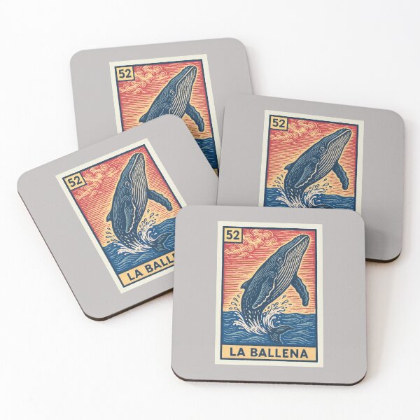 Item preview, Mexican Lottery Card 52 La Ballena The Whale designed and sold by retrographics.