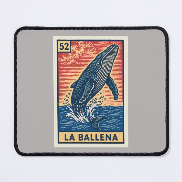 Item preview, Mexican Lottery Card 52 La Ballena The Whale designed and sold by retrographics.
