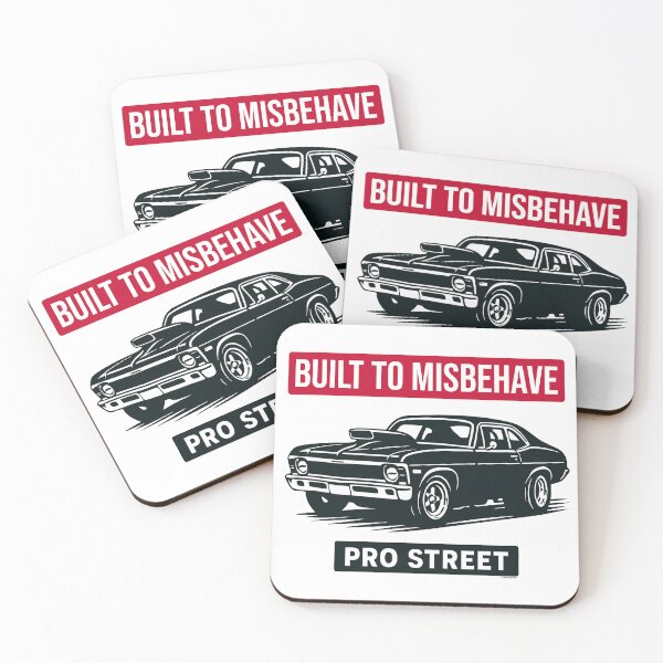 Item preview, Built to Misbehave, Pro Street Muscle Car Rebellion Design designed and sold by Automotive Art by Greg.