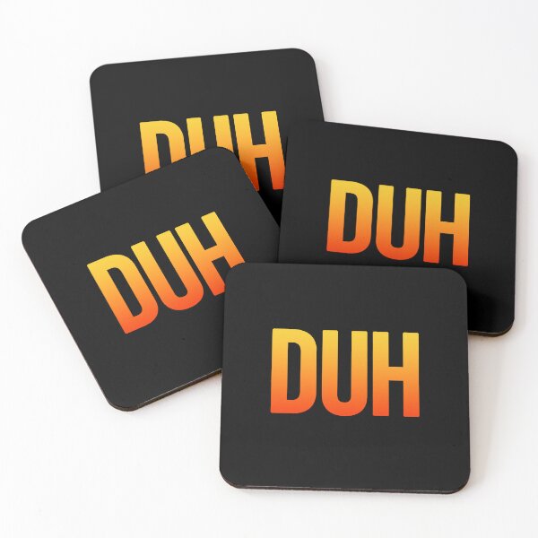 Item preview, DUH in Hot Orange Bold  designed and sold by Memes N Lore .
