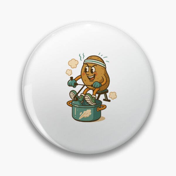 Item preview, Pressure Potato – Funny Retro Sticker designed and sold by Out of Orbit.