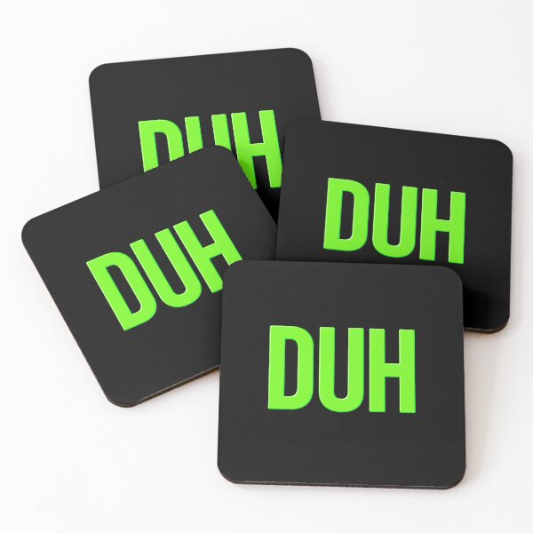 Item preview, DUH in Green Bold  designed and sold by Memes N Lore .