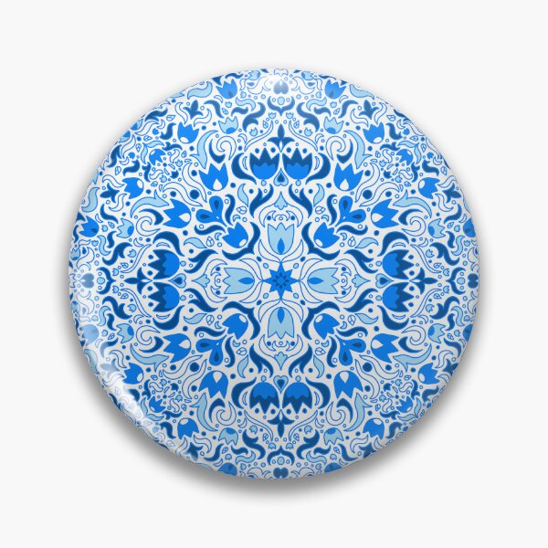 Item preview, Floral pattern in Blues designed and sold by mikaelaK.