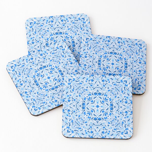 Item preview, Floral pattern in Blues designed and sold by mikaelaK.