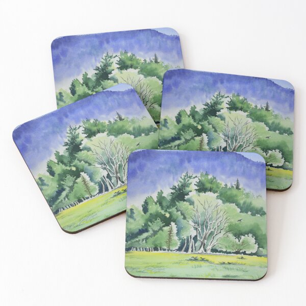 Item preview, Summer Meadow with Sunlit Trees designed and sold by MerriliesBrush.
