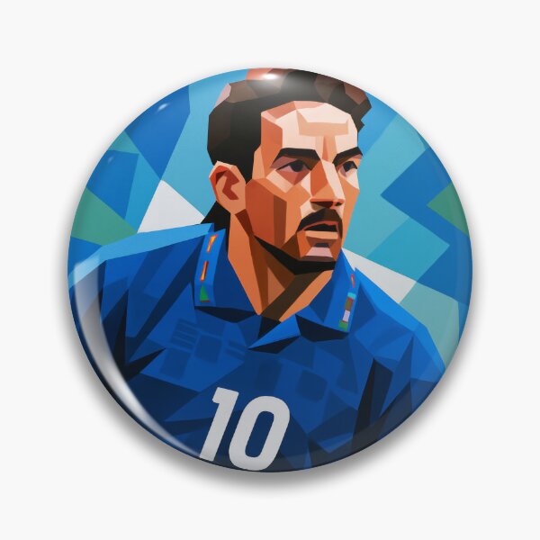 Item preview, Roberto Baggio Italy Football Legend Soccer Icon Art designed and sold by kakarikihill.
