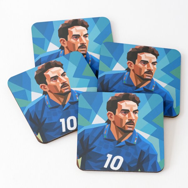 Item preview, Roberto Baggio Italy Football Legend Soccer Icon Art designed and sold by kakarikihill.