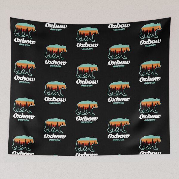 Item preview, Oxbow Oregon Vacation Bear OR Mountains Sky Gift designed and sold by Guarddogdrive.
