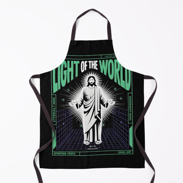 Item preview, Light of the World – Jesus Christ Grayscale Grid Design (John 8:12) designed and sold by AV.