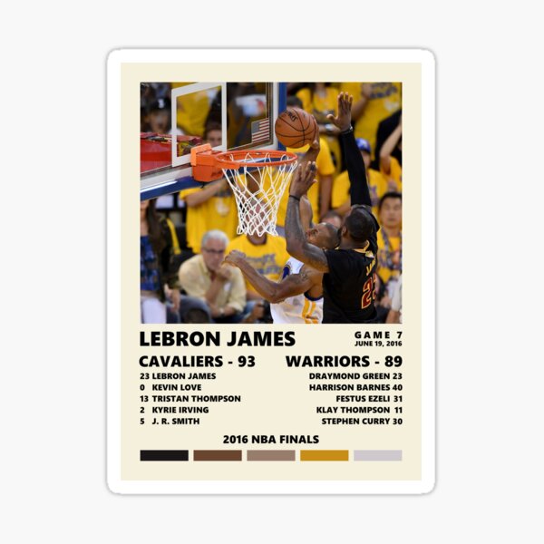 Artikel-Vorschau von Lebron James - 2016 Block, designt und verkauft von NBA Collective.