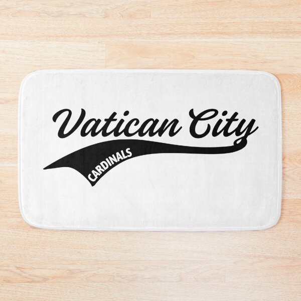 Item preview, Copy of Cursive Vatican City Cardinals Vintage Baseball Swoosh Logo Pope White designed and sold by opptop.