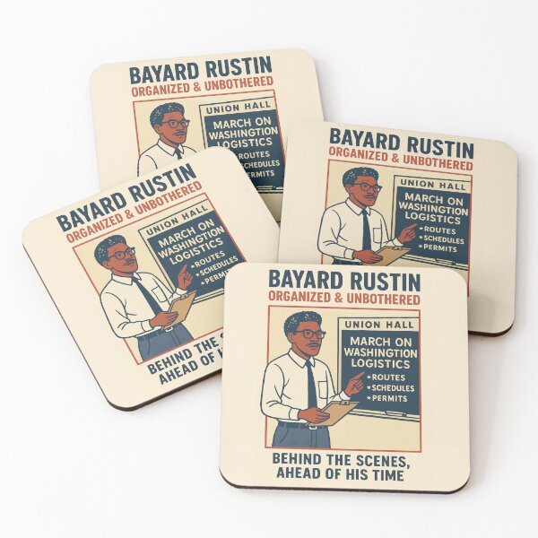 Item preview, Bayard Rustin: "Organized & Unbothered!" designed and sold by 1st Choice Design.