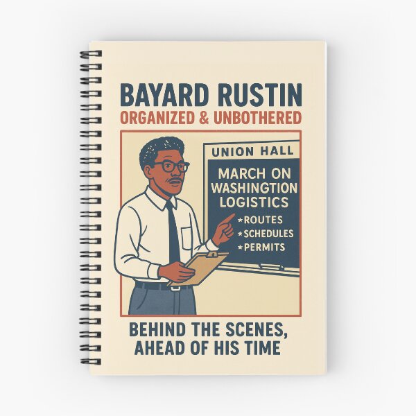 Item preview, Bayard Rustin: "Organized & Unbothered!" designed and sold by 1st Choice Design.