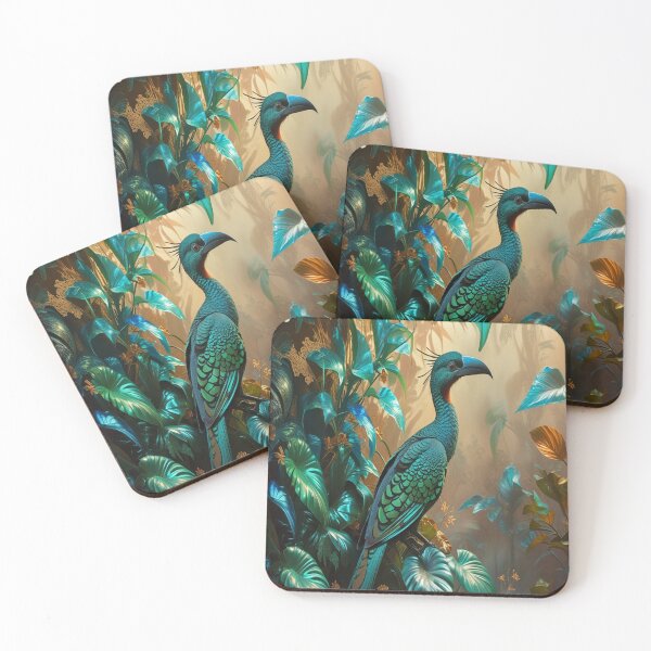 Item preview, Camouflaged Exotic Bird in Psychedelic Jungle designed and sold by Max Store.