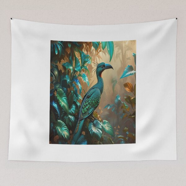 Item preview, Camouflaged Exotic Bird in Psychedelic Jungle designed and sold by Max Store.