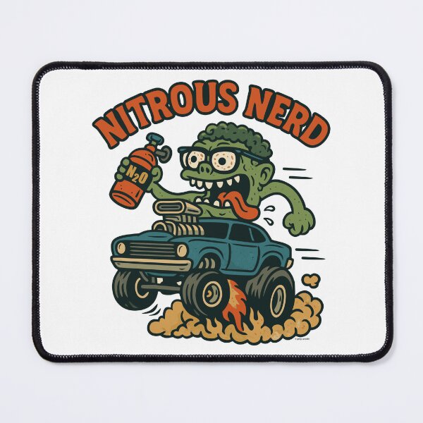 Item preview, Nitrous Nerd, Nerdy Comic Racer designed and sold by Automotive Art by Greg.