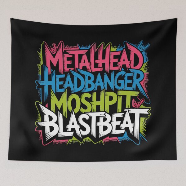 Item preview, Metalhead Headbanger Heavy Metal Rock Culture designed and sold by 89BLACK.