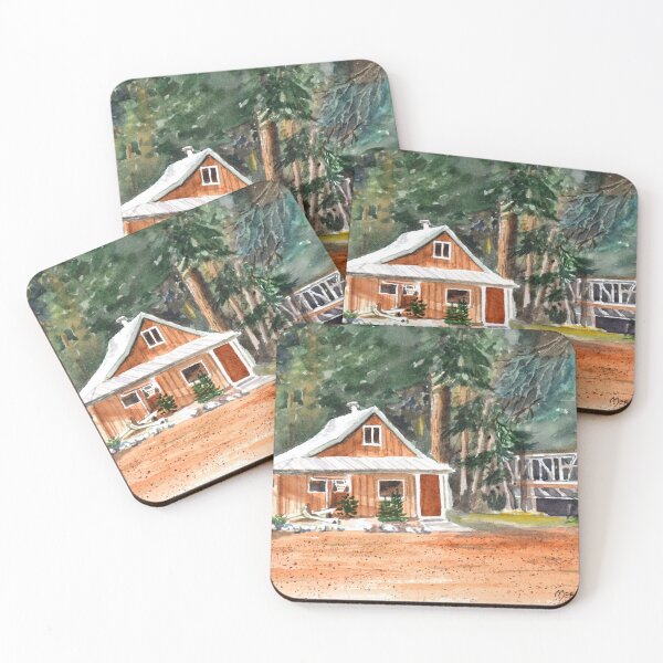 Item preview, Cozy Cabin by the Forest Bridge designed and sold by MerriliesBrush.