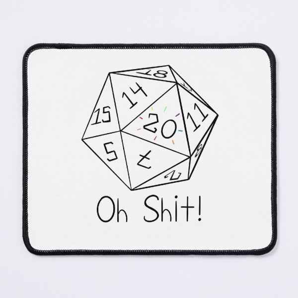 Item preview, Oh Shit! D20 designed and sold by Doodle-Bunnies.