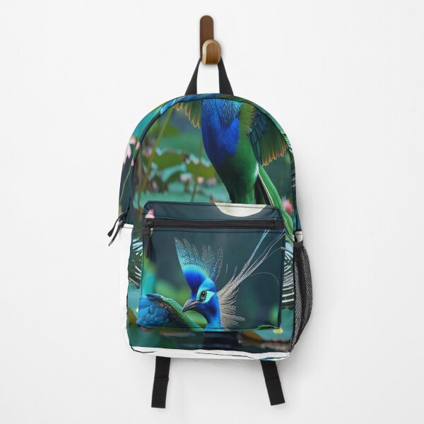 Item preview, Exotic Bird Moonlight Courtship Dance on Lotus Pond designed and sold by Max Store.