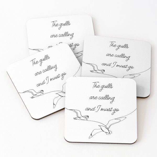 Item preview, The gulls are calling and I must go Seagull quote designed and sold by countrymouse.