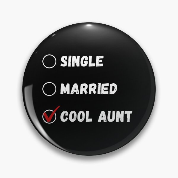 Item preview, Single Married Cool Aunt, Funny Aunt Shirt designed and sold by Sleepy Cat Design.