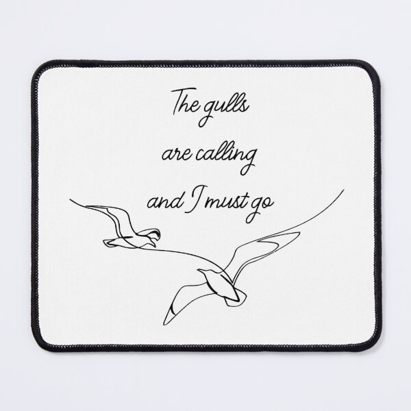 Item preview, The gulls are calling and I must go Seagull quote designed and sold by countrymouse.
