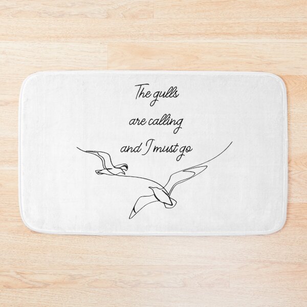 Item preview, The gulls are calling and I must go Seagull quote designed and sold by countrymouse.