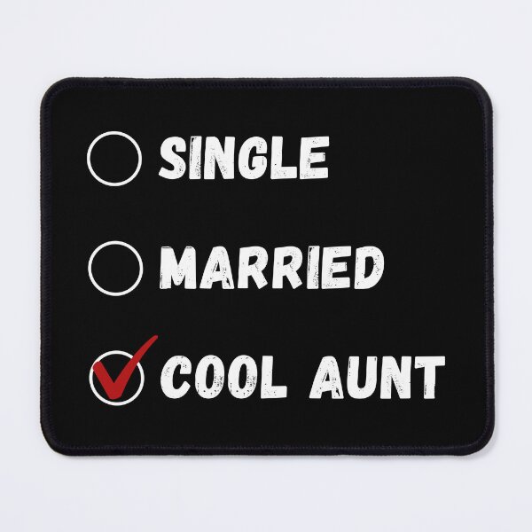 Item preview, Single Married Cool Aunt, Funny Aunt Shirt designed and sold by Sleepy Cat Design.
