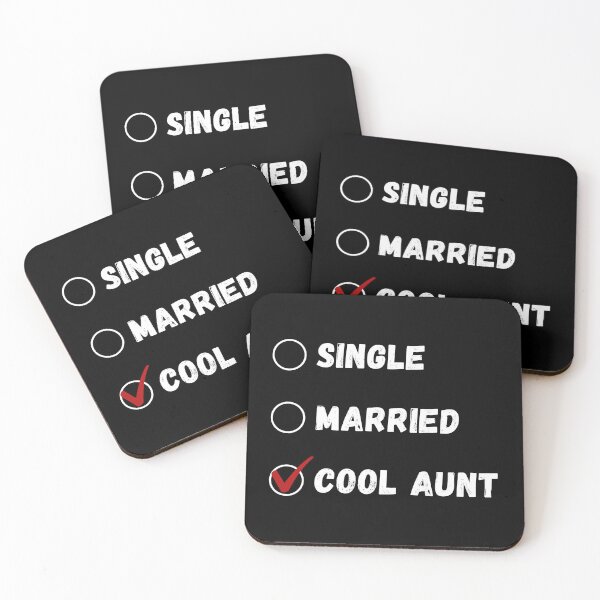 Item preview, Single Married Cool Aunt, Funny Aunt Shirt designed and sold by Sleepy Cat Design.