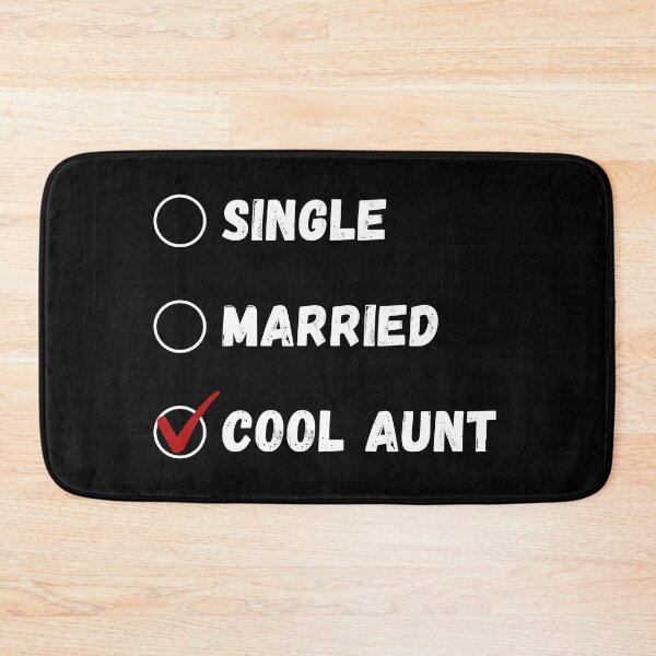 Item preview, Single Married Cool Aunt, Funny Aunt Shirt designed and sold by Sleepy Cat Design.