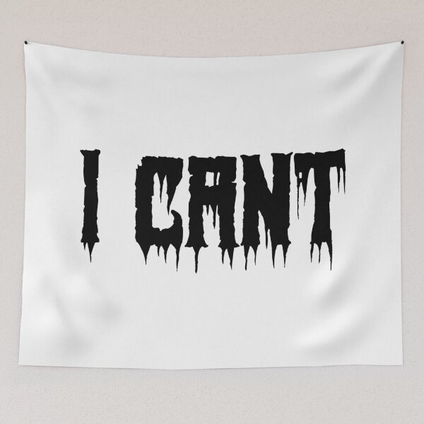 Item preview, I Cant in Horror Drip Typography designed and sold by Memes N Lore .