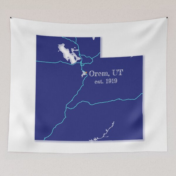 Item preview, Orem, UT [Blue] designed and sold by PhilbonianDezin.