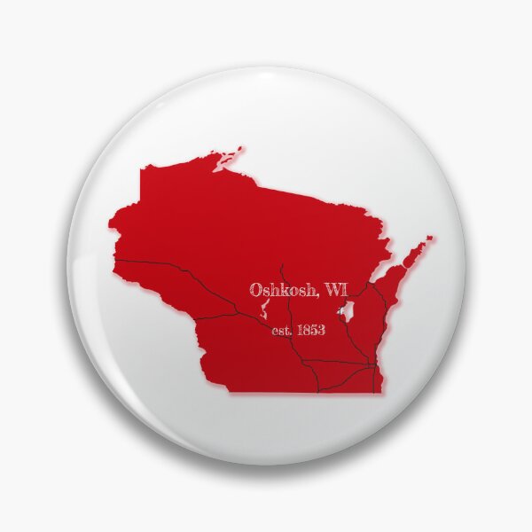 Artikelvorschau, Oshkosh, WI [Rot] entworfen und verkauft von PhilbonianDezin.