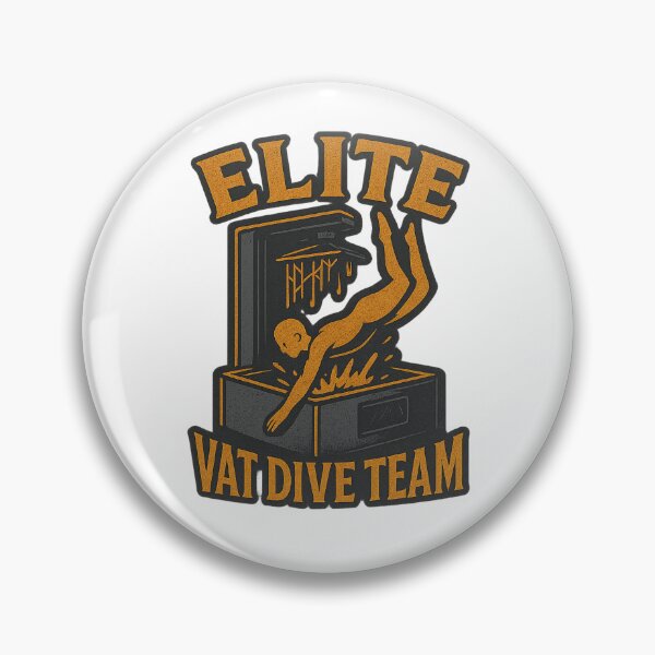 Item preview, Elite Vat Dive Team – Resin Printing Fail Sticker designed and sold by Ashes & intent .