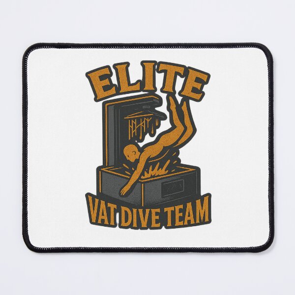Item preview, Elite Vat Dive Team – Resin Printing Fail Sticker designed and sold by Ashes & intent .
