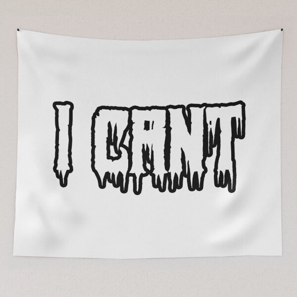 Item preview, I Cant in Horror Drip Outline Typography designed and sold by Memes N Lore .