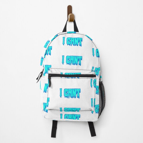 Item preview, I Cant in Horror Drip Blue and Teal Outline Typography designed and sold by Memes N Lore .