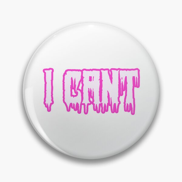 Item preview, I Cant in Horror Drip Pink Outline Typography designed and sold by Memes N Lore .