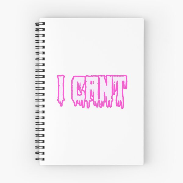 Item preview, I Cant in Horror Drip Pink Outline Typography designed and sold by Memes N Lore .
