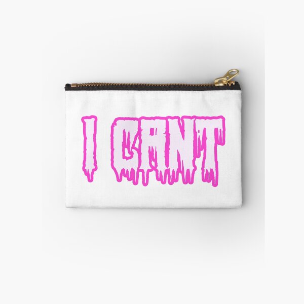 Item preview, I Cant in Horror Drip Pink Outline Typography designed and sold by Memes N Lore .